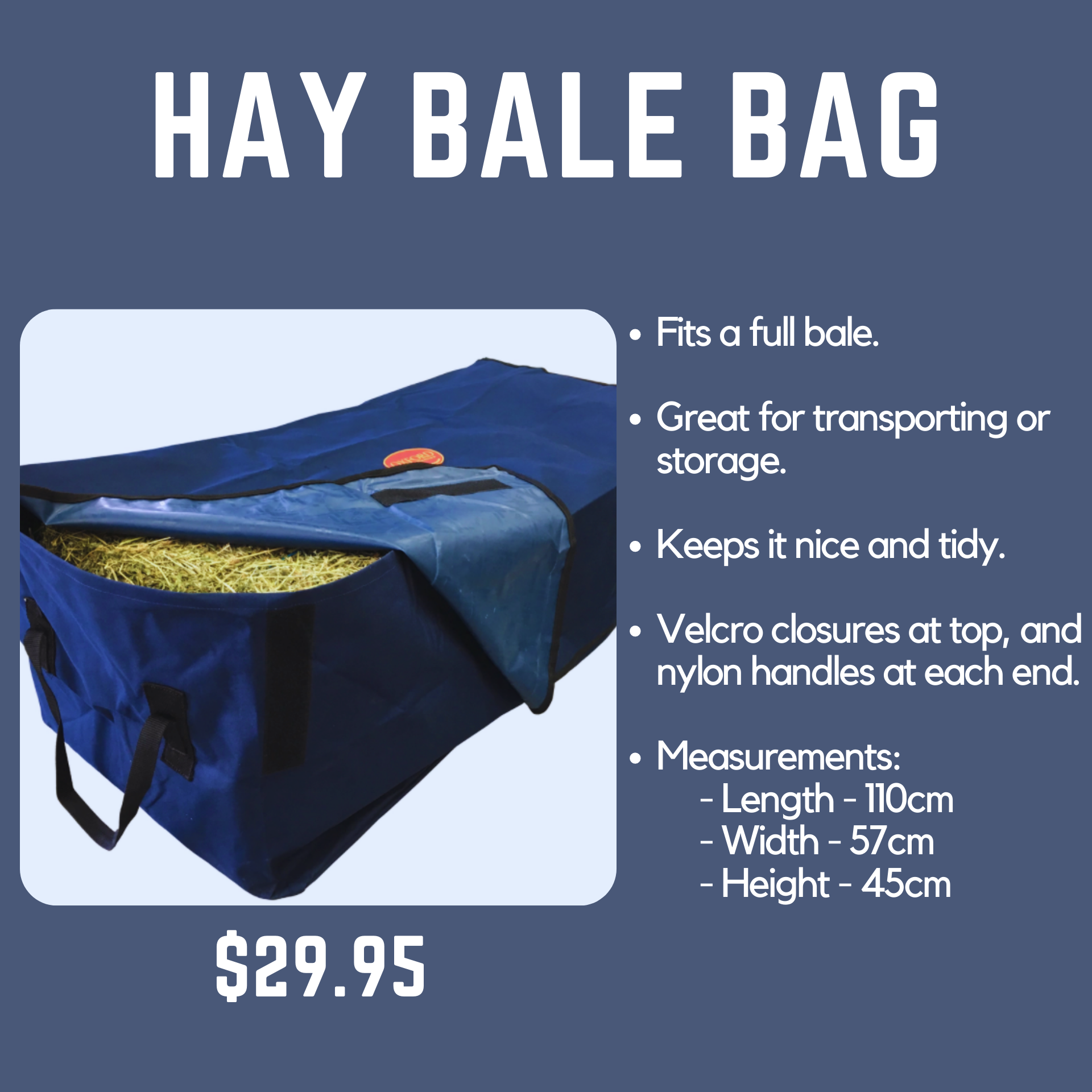 Bale of Teff Hay
